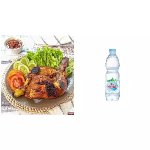 Ayam + Nasi Putih + Gratis Le Minerale